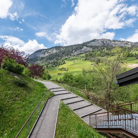 Ferienwohnung Les Evettes - Appt Vue Montagne Flumet Exterior foto